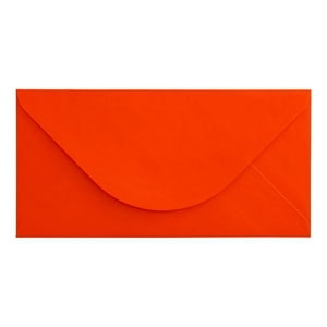 Electric Orange Envelope Dl Closed