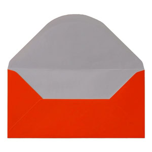 Electric Orange Envelope Dl Open