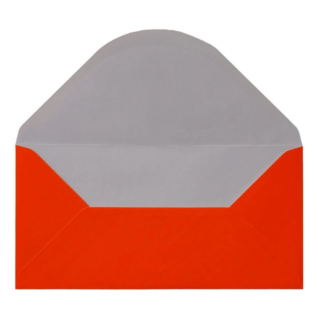 Electric Orange Envelope Dl Open