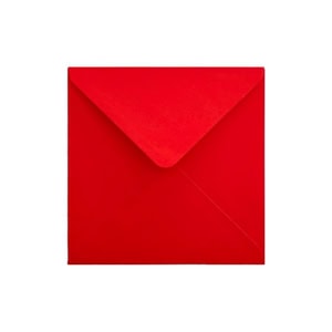 Electric Red Envelope 155mm Square Ratio