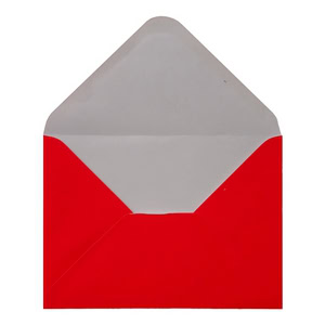 Electric Red Envelope 5x7 Open