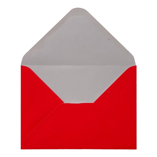 Electric Red Envelope 5x7 Open