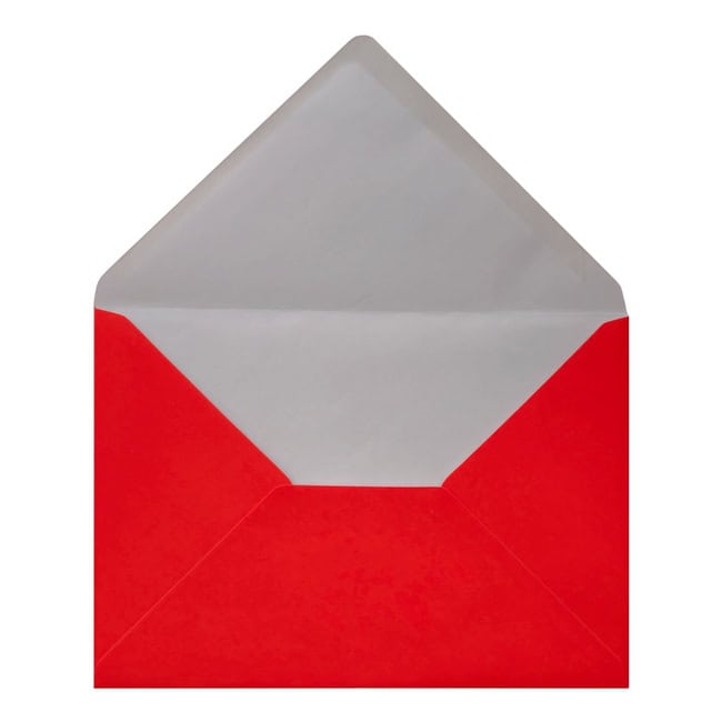 Electric Red Envelope C5 Open
