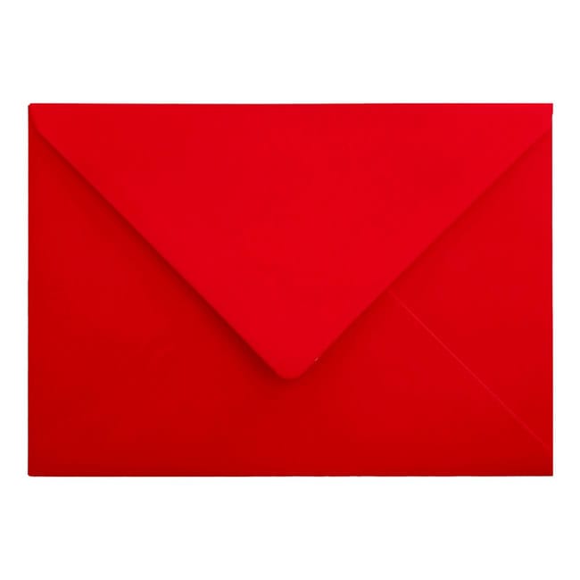 Electric Red Envelope C6 Closed