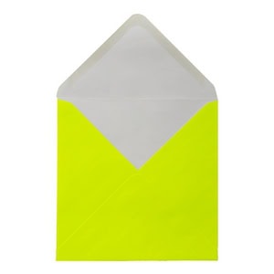 Electric Yellow Envelope 155mm Square Open