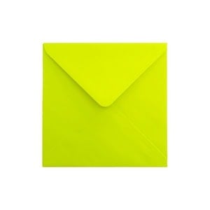 Electric Yellow Envelope 155mm Square Ratio