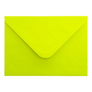 Electric Yellow Envelope 5x7 Closed