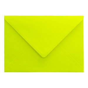 Electric Yellow Envelope C5 Closed