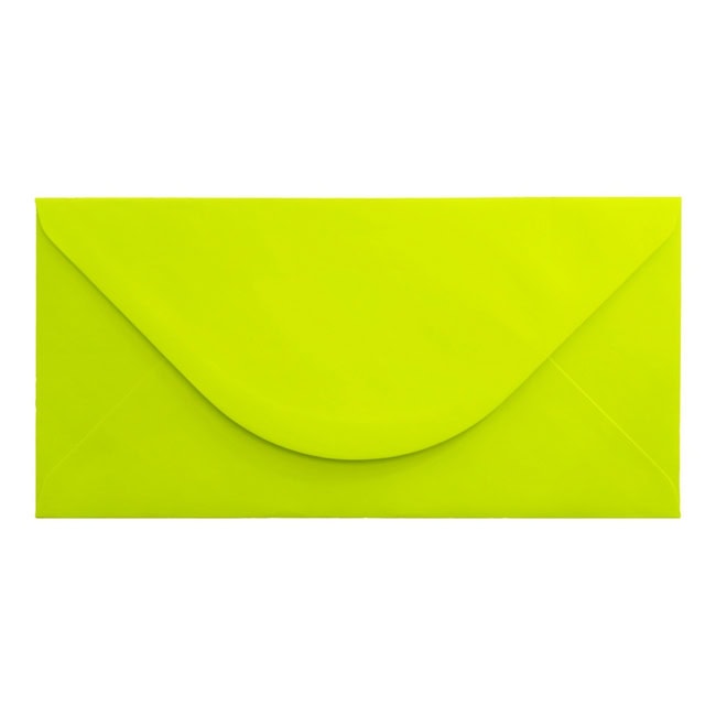 Electric Yellow Envelope Dl Closed