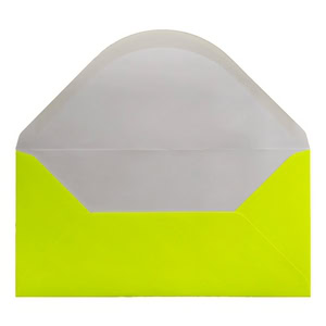 Electric Yellow Envelope Dl Open