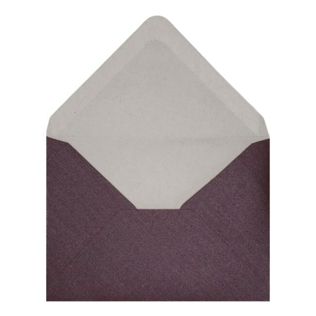Aubergine Pearl Envelope C7 Open