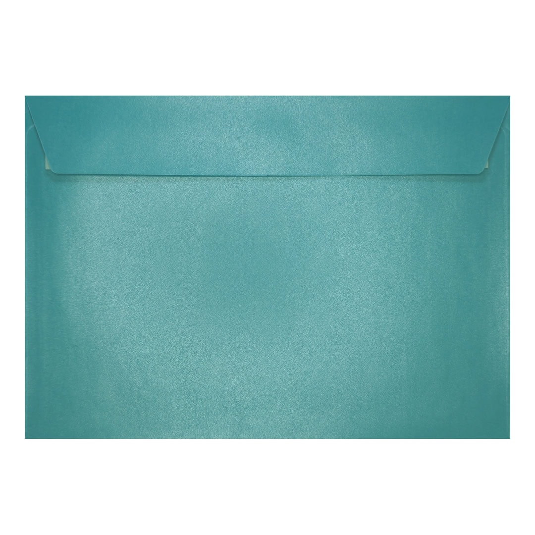 100 Baby Blue 162mm x 229mm C5 Pearlescent Envelopes. Peel/Seal. 120gsm Wallet Flap. Value Pack.