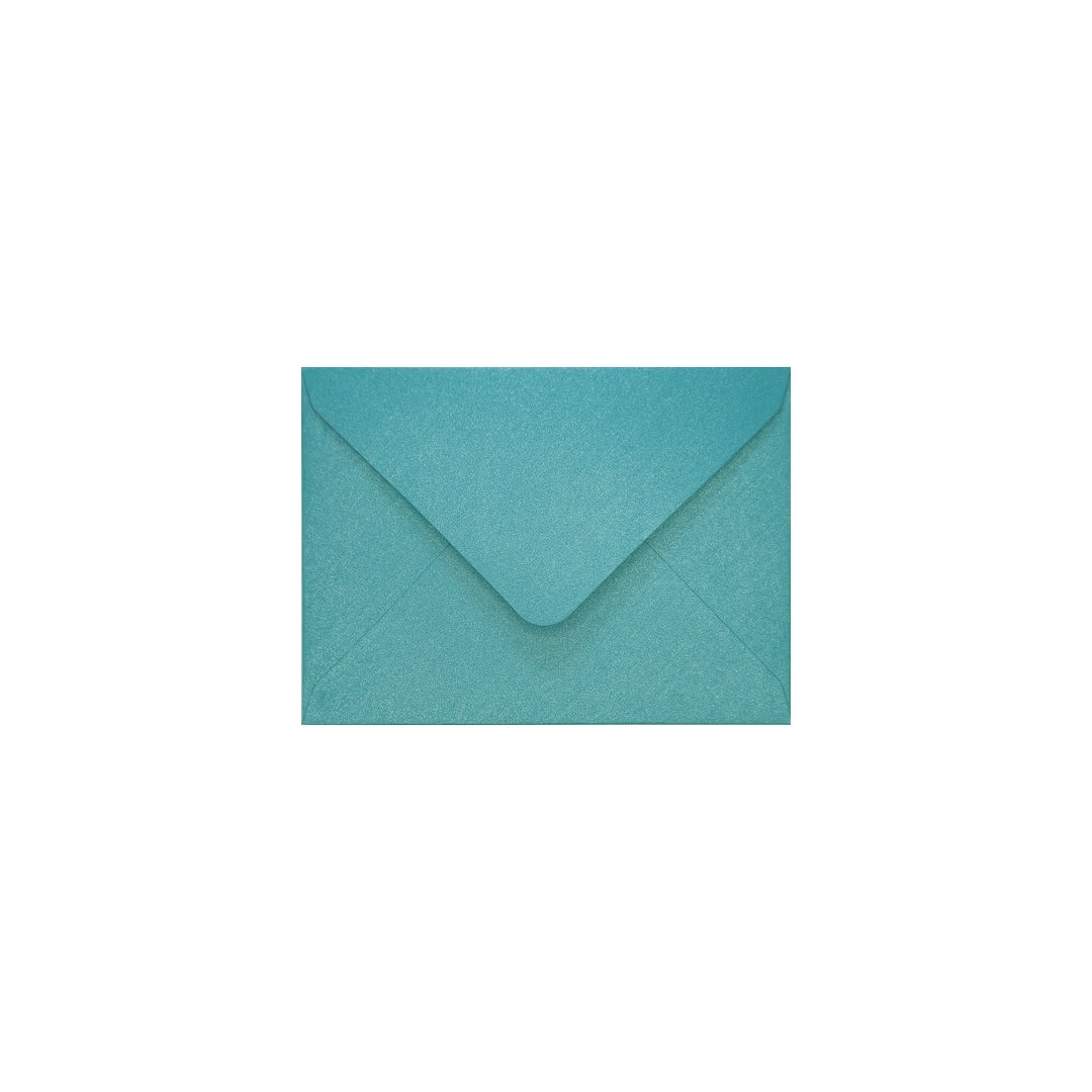Baby Blue 82mm x 113mm C7 Pearlescent Envelope. Gummed. 120gsm V-Flap.