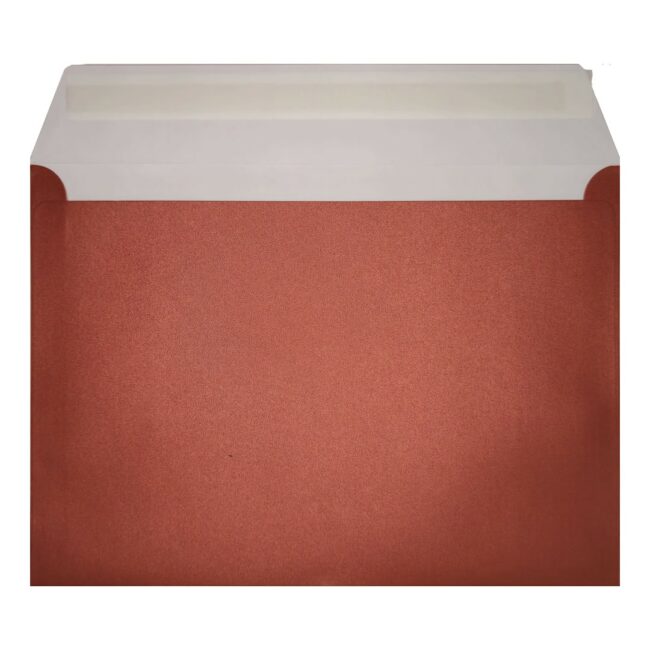 Cardinal Red Pearl Envelope C5 Open
