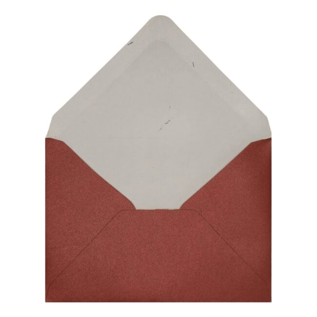 Cardinal Red Pearl Envelope C7 Open