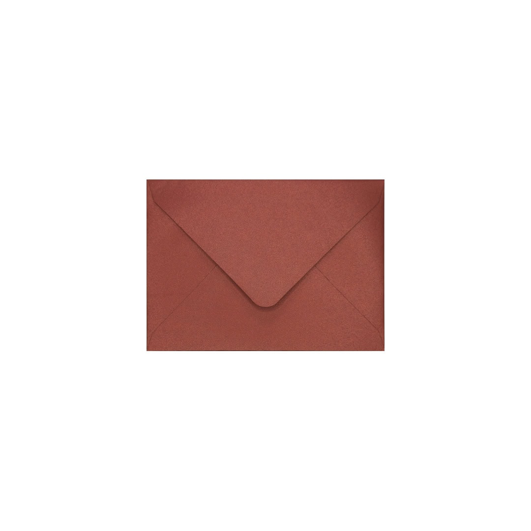 Cardinal Red 82mm x 113mm C7 Pearlescent Envelope. Gummed. 120gsm V-Flap.