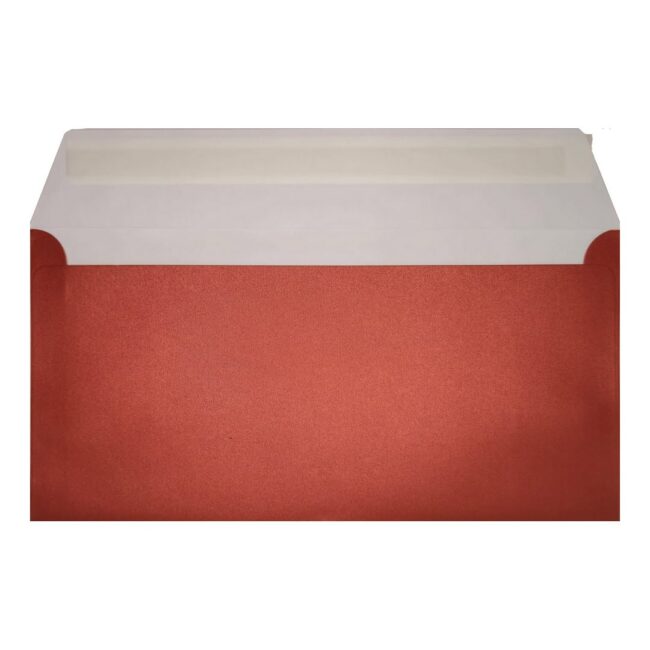 Cardinal Red Pearl Envelope Dl Open