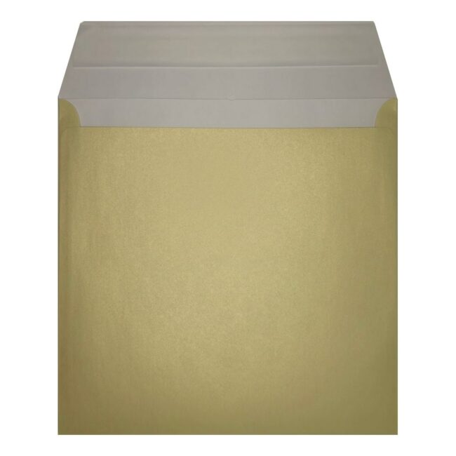 Champagne Pearl Envelope 155mm Square Open