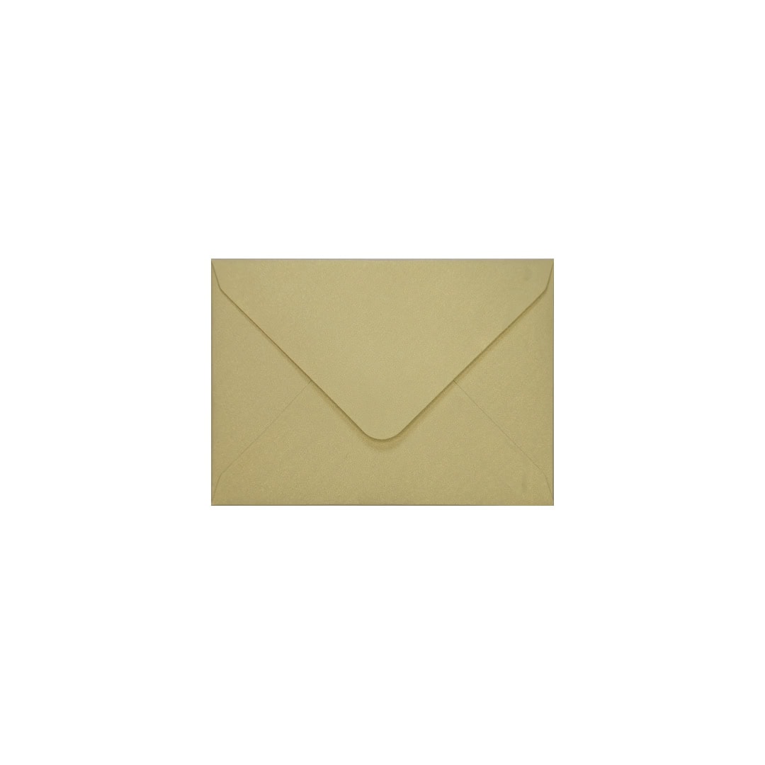 Champagne 82mm x 113mm C7 Pearlescent Envelope. Gummed. 120gsm V-Flap.