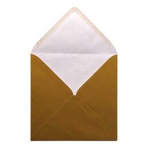 Gold Envelope 130mm Square Open