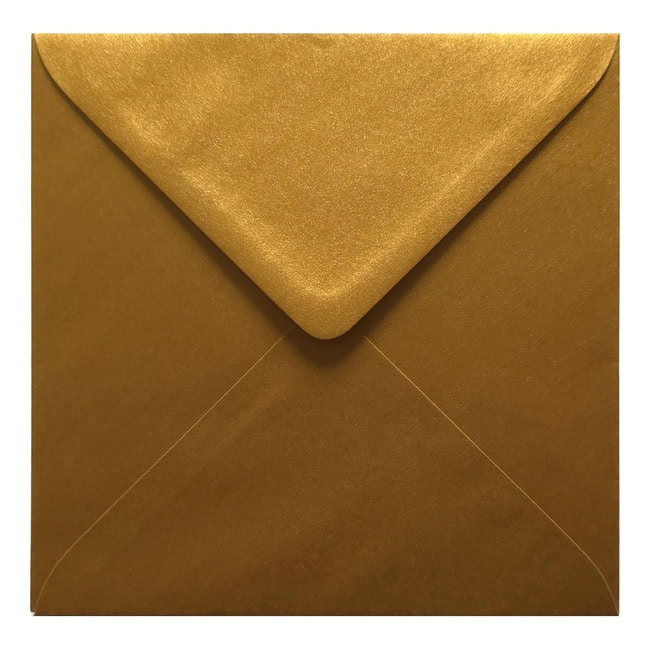 Gold Envelope 155mm Square Closed
