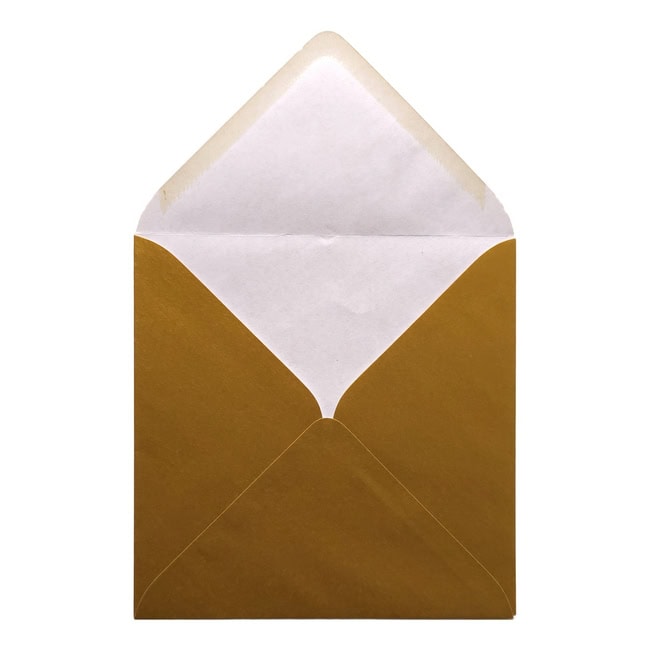 Gold Envelope 155mm Square Open
