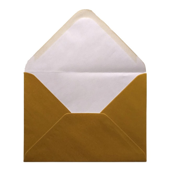 Gold Envelope 5x7 Open