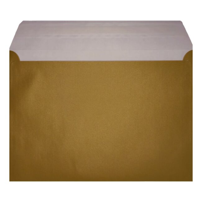 Gold Pearl Envelope C6 Open