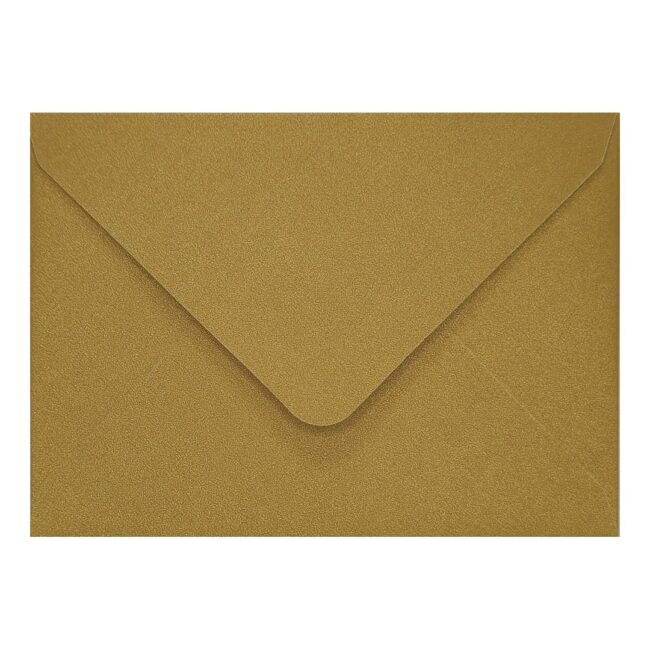 Gold Pearl Envelope C7 Closed