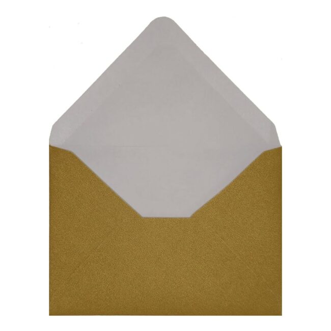 Gold Pearl Envelope C7 Open