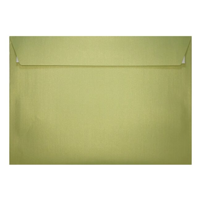 Lime Green Pearl Envelope C5 Closed