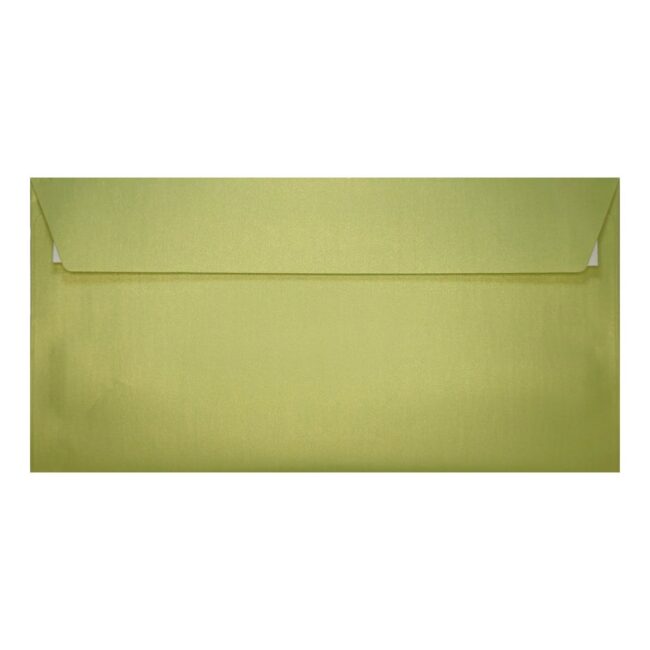 Lime Green Pearl Envelope Dl Closed