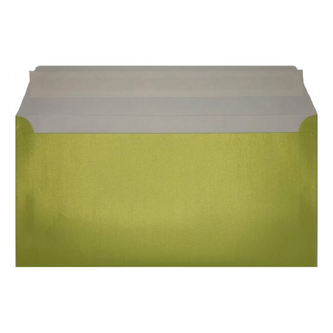 Lime Green Pearl Envelope Dl Open