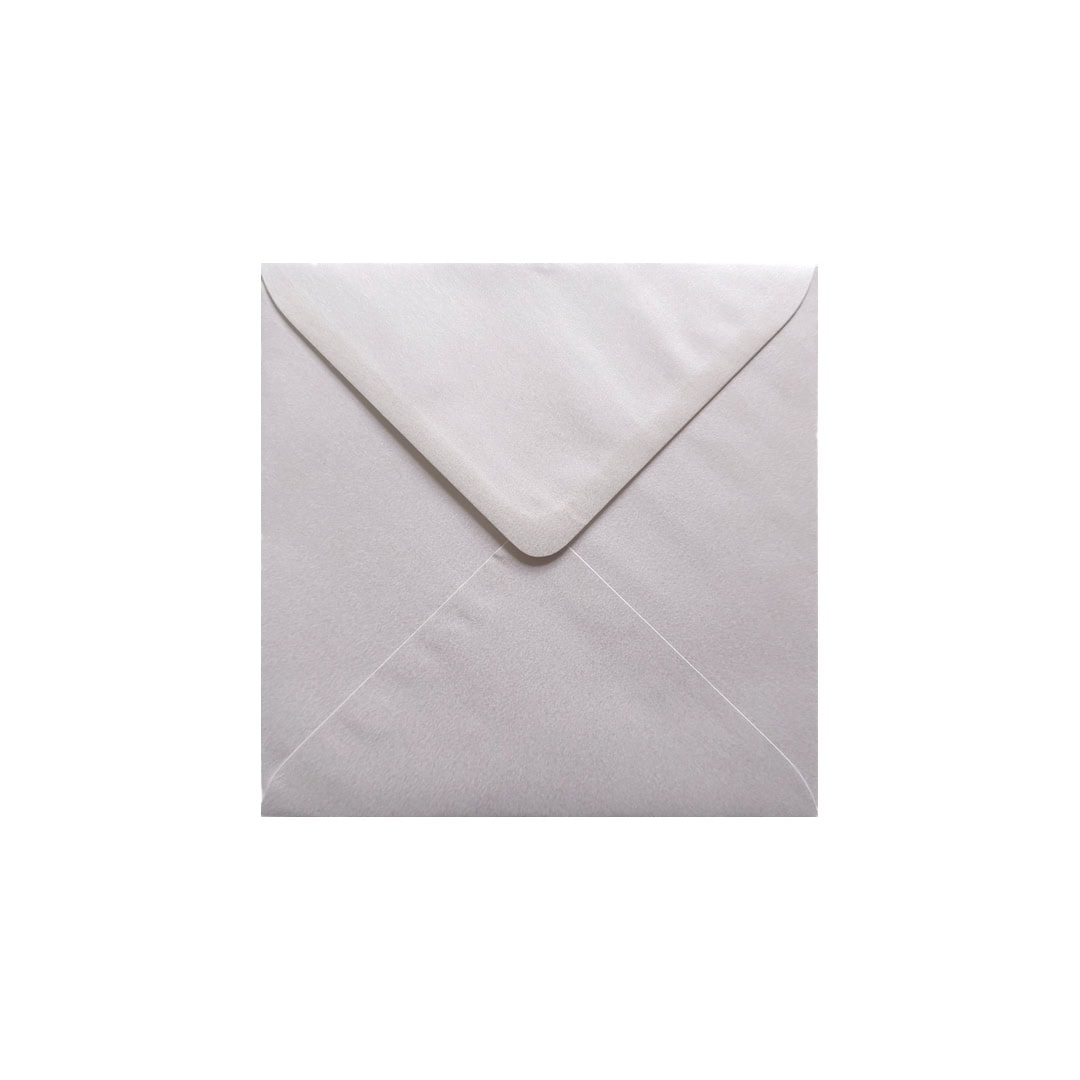 Oyster Pearl 130mm x 130mm Envelope. Ivory 100gsm Small Square Envelope. Gummed.