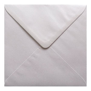 Oyster White Envelope 155mm Square Closed
