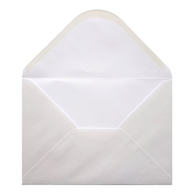 Oyster White Envelope A5 Open