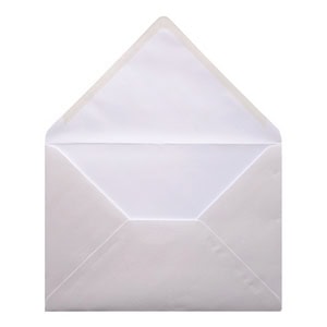 Oyster White Envelope C7 Open