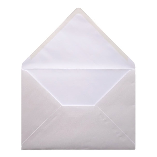 Oyster White Envelope C7 Open
