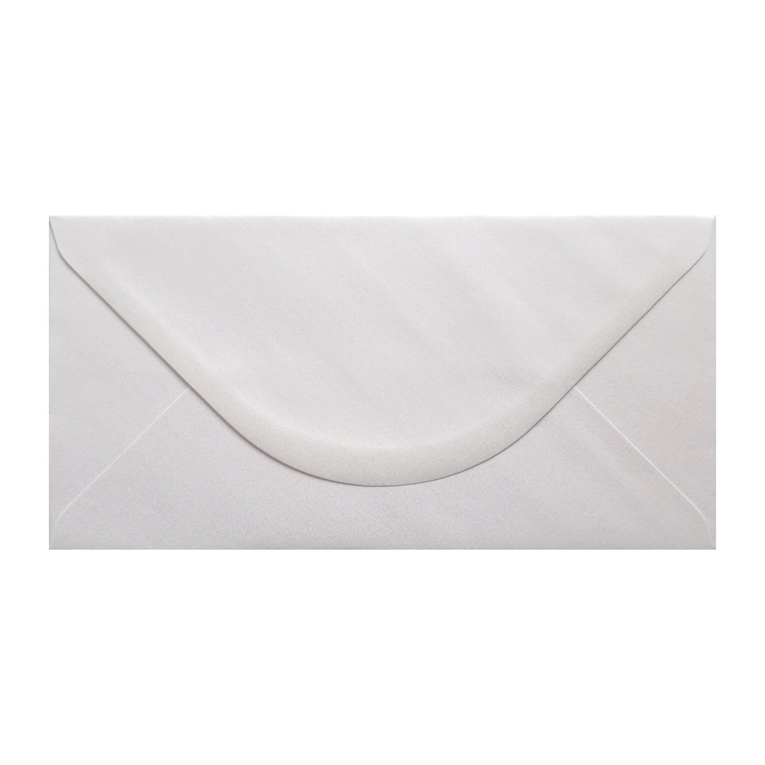 Oyster Pearl 110mm x 220mm Envelope. Ivory 100gsm DL Envelope. Gummed.