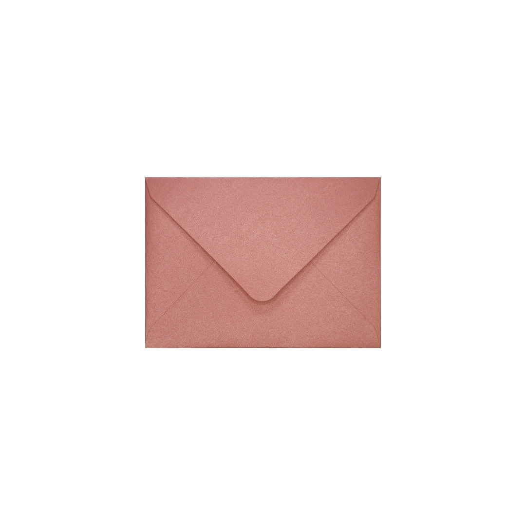 Baby Pink 82mm x 113mm C7 Pearlescent Envelope. Gummed. 120gsm V-Flap.