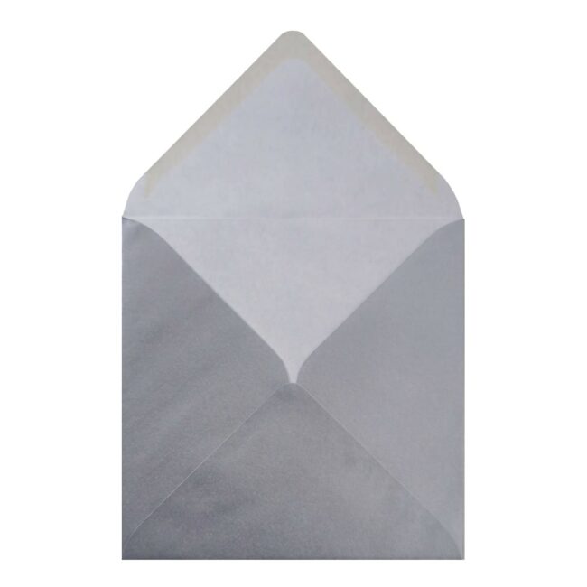 Silver Envelope 130mm Square Open