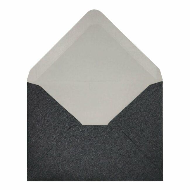 Slate Black Pearl Envelope C7 Open
