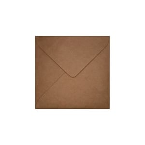 Brown Ribbed Envelope 130mm Square Ratio