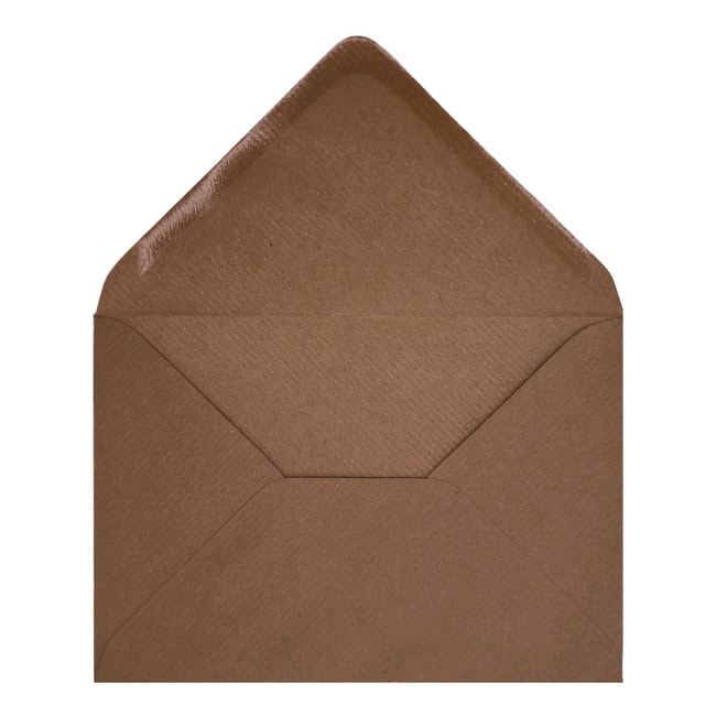 Brown Ribbed Envelope Rsvp Open