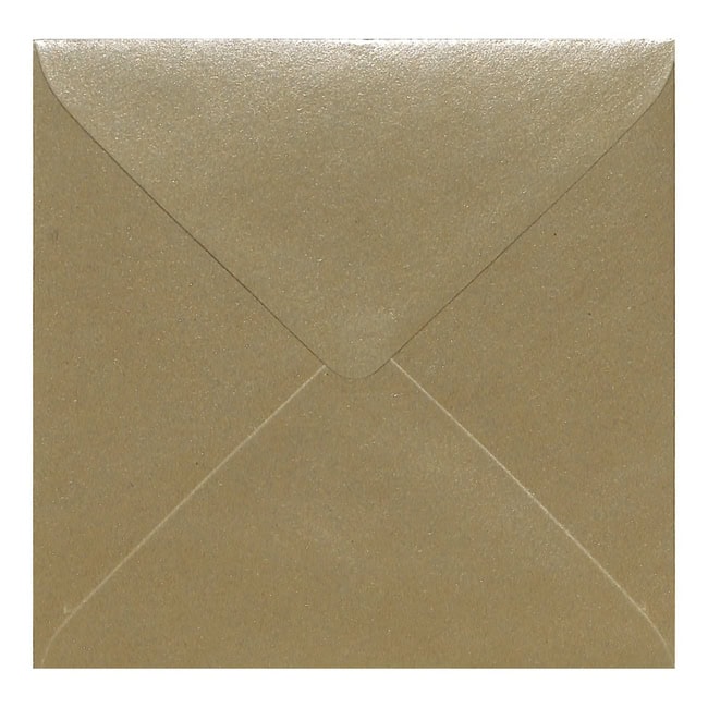 Champagne Kraft Envelope 130mm Square Closed