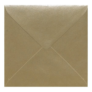 Champagne Kraft Envelope 155mm Square Closed