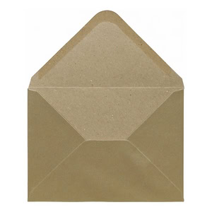 Champagne Kraft Envelope 5x7 Open