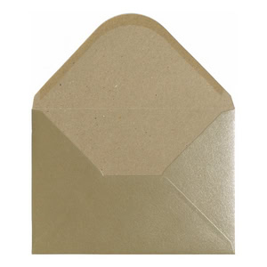 Champagne Kraft Envelope A5 Open