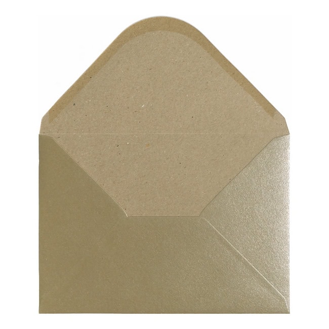Champagne Kraft Envelope A5 Open