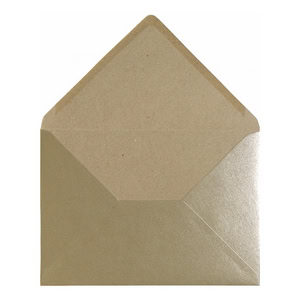 Champagne Kraft Envelope C5 Open